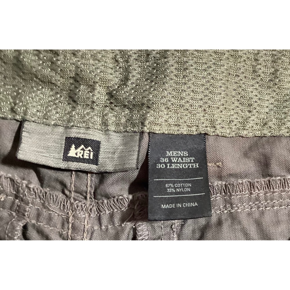 REI Mens Cargo Pants 36x30 Khaki Lightweight Outdoor Casual Hiking Camping(890) - Picture 3 of 7